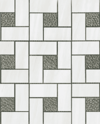 Dolomite White Polished Pinwheel Mosaic 6029