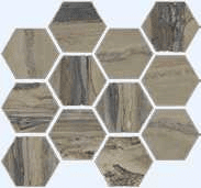 Exotic Stone Tundra Polished Hexagon Mosaic