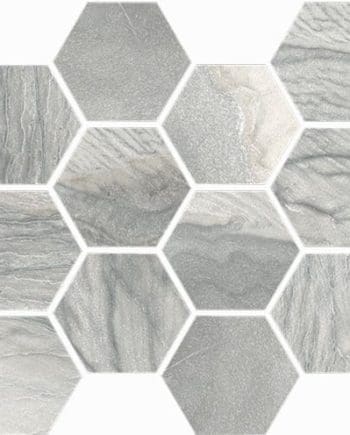 macaubas-Oyster-Hexagon mosaic