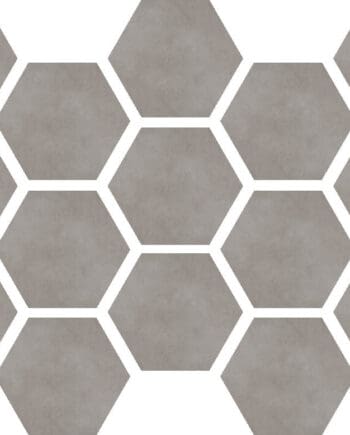 Etna Gris hexagon mosaic happy floors