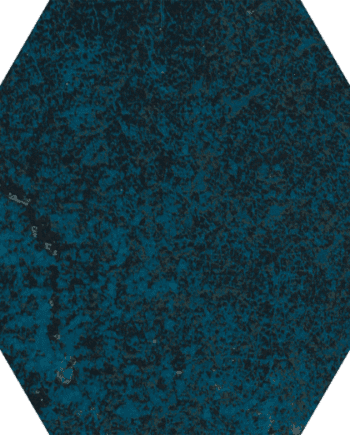 Vibrant Blue Hexagon Happy Floors