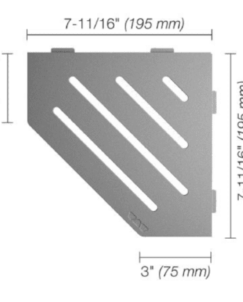 Schluter SHELF Pent Wave Pewter SES2D10TSG - open box