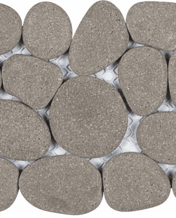 Bati Orient PIGR29 Grey Reconstituted Pebble Mosaic Interlocking Border